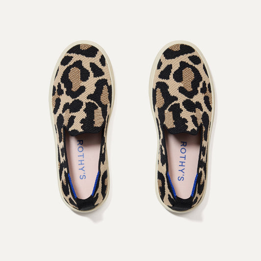 The Kids Sneaker in Desert Cat shown from the top.