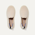 The Kids Sneaker in Sand shown from the top.
