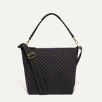 PLP |The Mini Zip Bucket in Black Sand shown from the front.