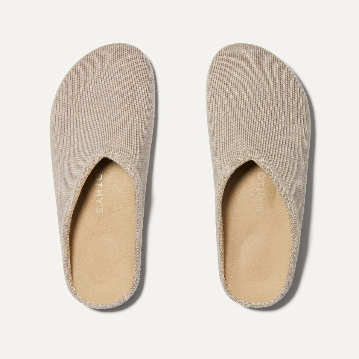 The Casual Clog in Dove shown from the top.