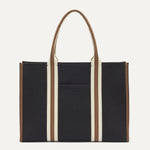 PLP |The Classic Tote in Black Coffee, shown from the front.