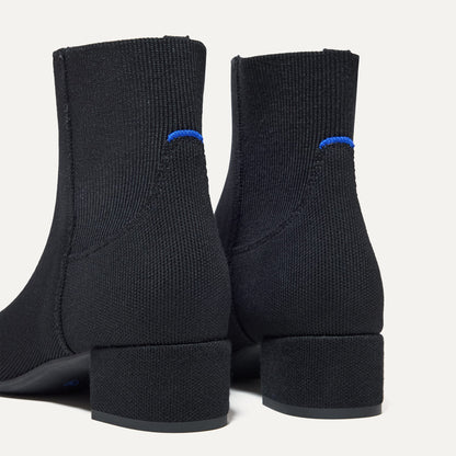 The Classic Boot in Black shown from the back.