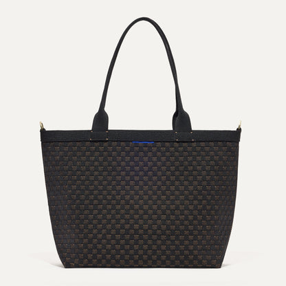 PDP |The Lightweight Zip Tote in Night Song shown from the front.