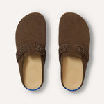 The Braid Clog in ReVelvet Bistro shown from the top.